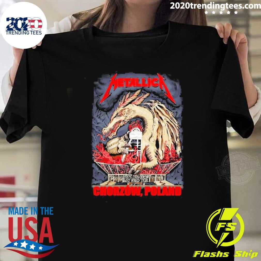 Metallica Chorzow Dragon Shirt 2026 M72 World Tour Shirt