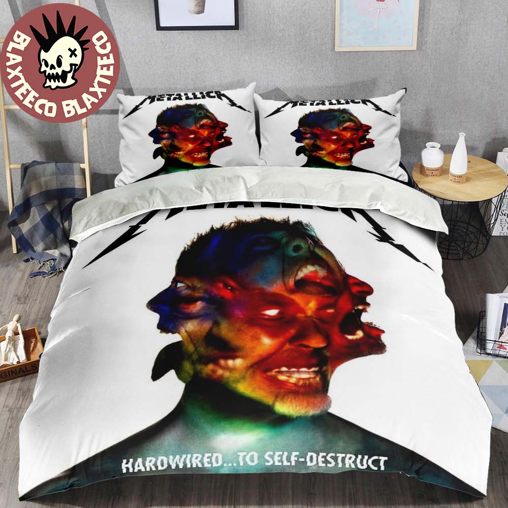 Metallica Hardwired To Self Destruct Album Cover Art Gift For Fans Bedding Set