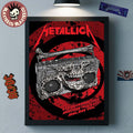 Metallica M72 Adelaide Australia 2025 Venue Poster At Adelaide Oval On November 5 2025 Skeleton Radio Boombox From Hell Poster Canvas