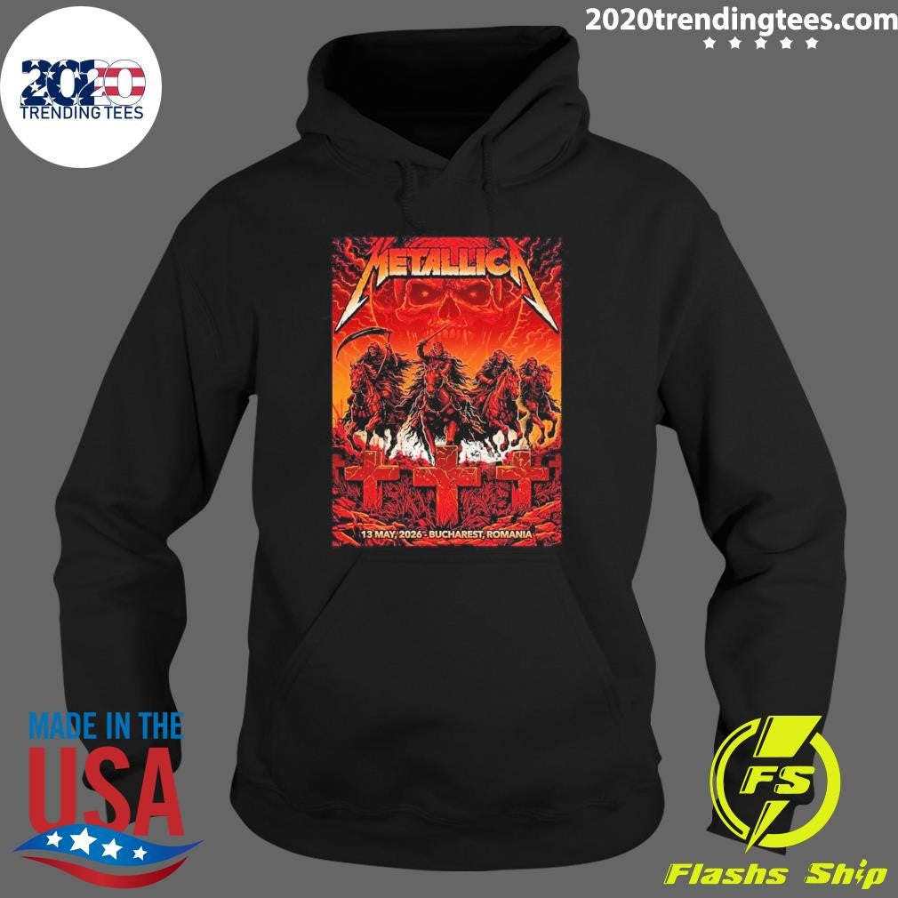 Metallica M72 Bucharest Pop Up Shop Merch At Arena Naționala Romania On May 13 2026 Art Shirt