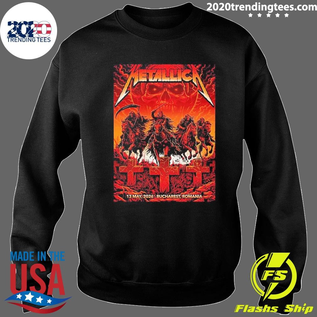 Metallica M72 Bucharest Pop Up Shop Merch At Arena Naționala Romania On May 13 2026 Art Shirt