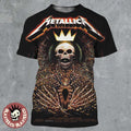 Metallica M72 Charlotte 2025 Pop Up Shop Poster For Charlotte North Carolina At Bank of America Stadium On May 31 2025 Skeleton King Art All Over Print Shirt