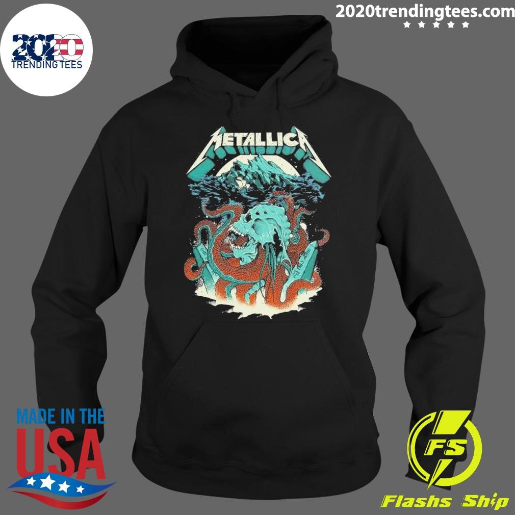 Metallica M72 World Tour 2026 Merch Kraken Skull Head Shirt