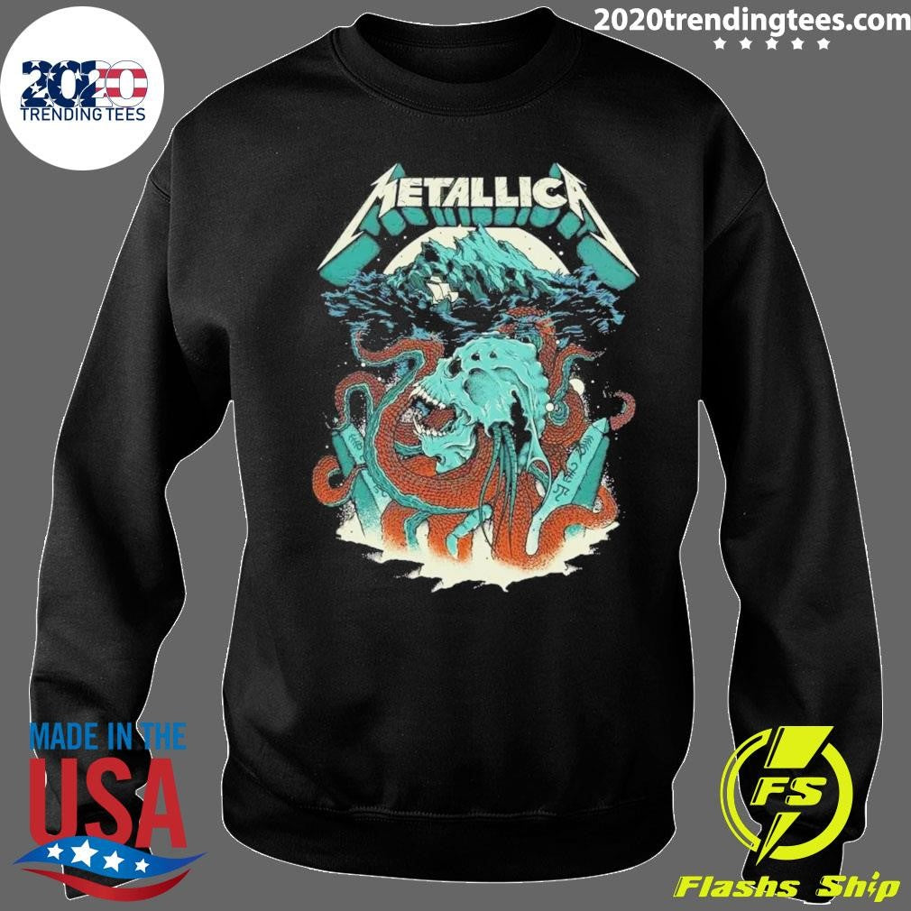 Metallica M72 World Tour 2026 Merch Kraken Skull Head Shirt