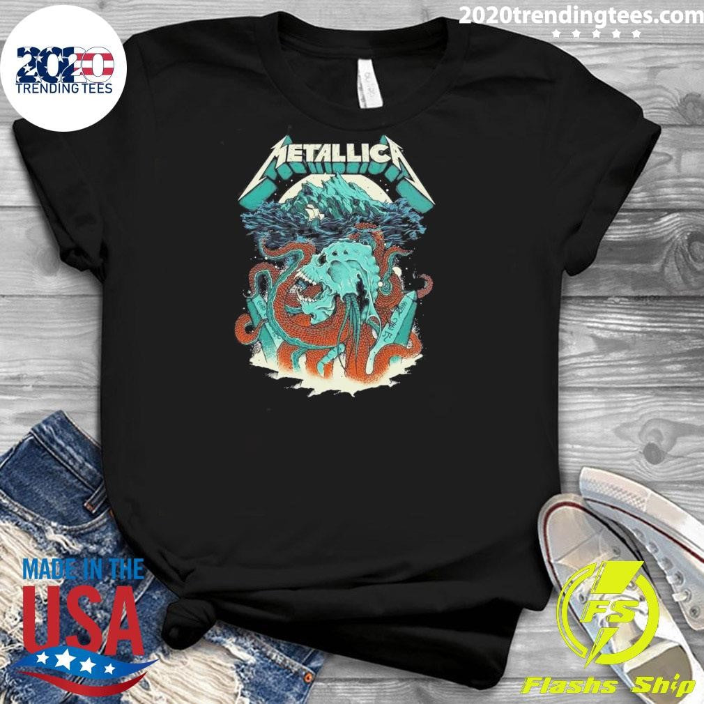 Metallica M72 World Tour 2026 Merch Skull Head With Dates Shirt