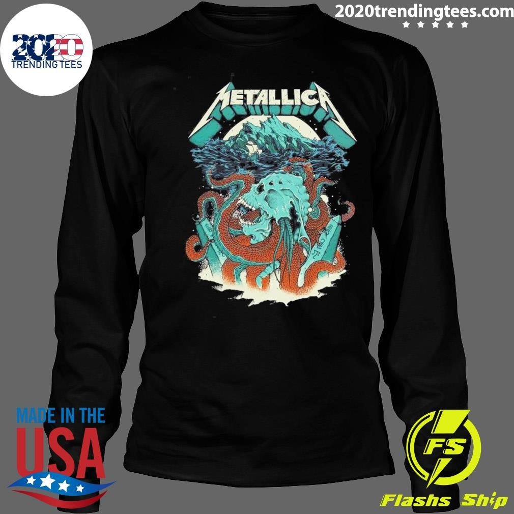 Metallica M72 World Tour 2026 Merch Skull Head With Dates Shirt