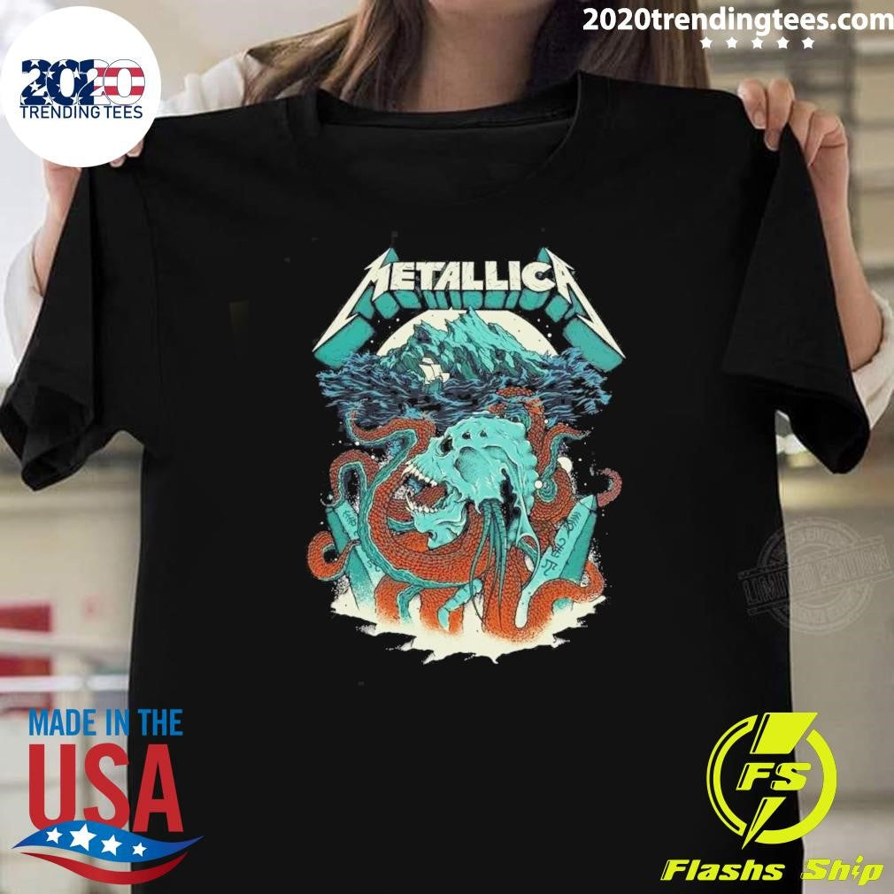 Metallica M72 World Tour 2026 Merch Skull Head With Dates Shirt