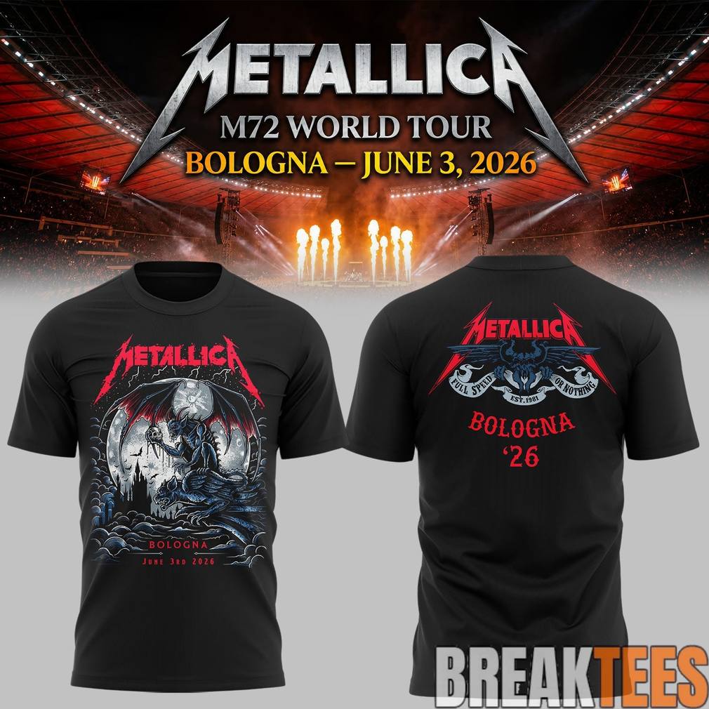 Metallica M72 World Tour Bologna ’26 Shirt