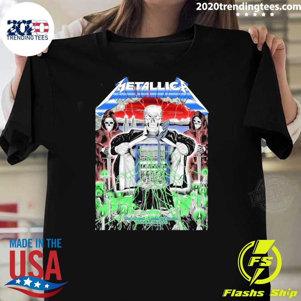 Metallica M72 Zürich Pop-Up May 27 2026 Art by Luca Schenardi Shirt