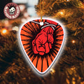 Metallica St Anger Album Cover Art Guitar Pick Shape Holiday Christmas Decorations Ornament