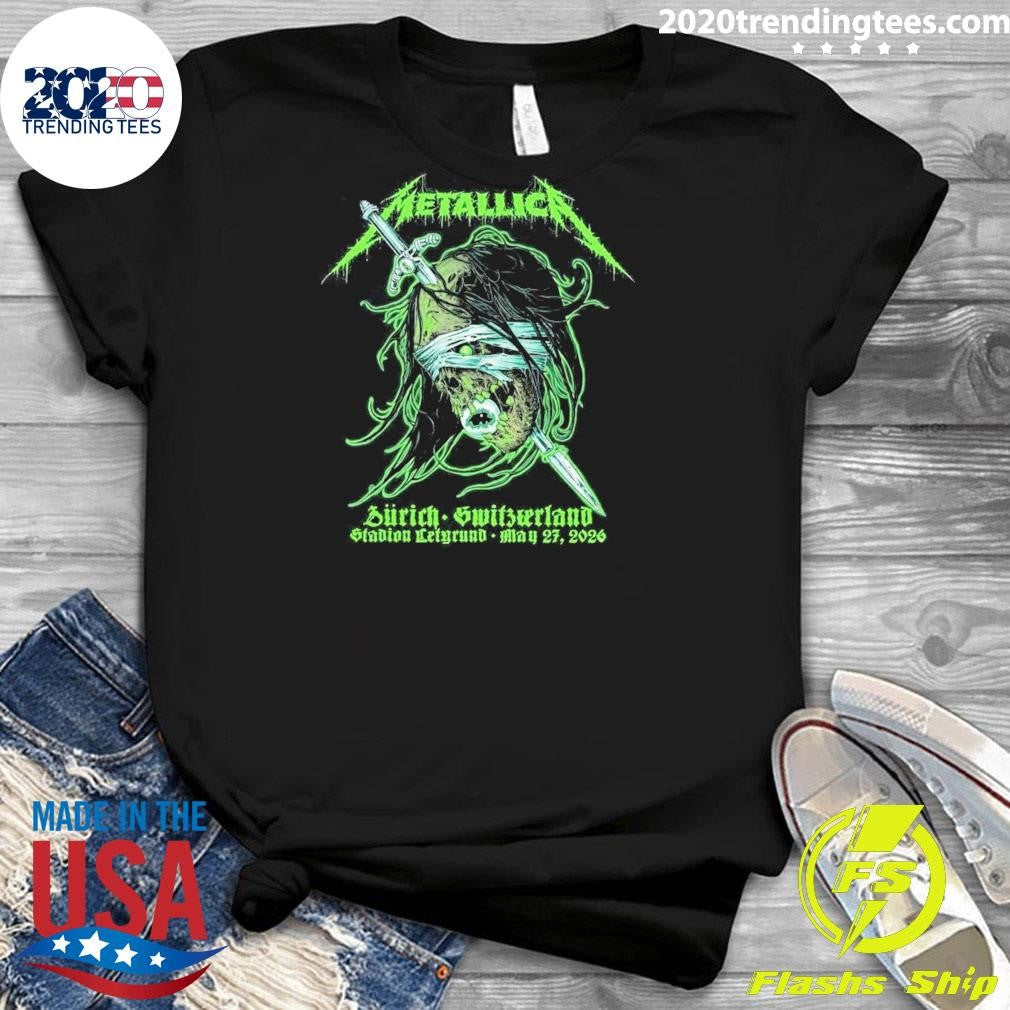 Metallica Zurich Switzerland At Stadion Letzigrund On May 27 2026 Art By Mark Richards Shirt