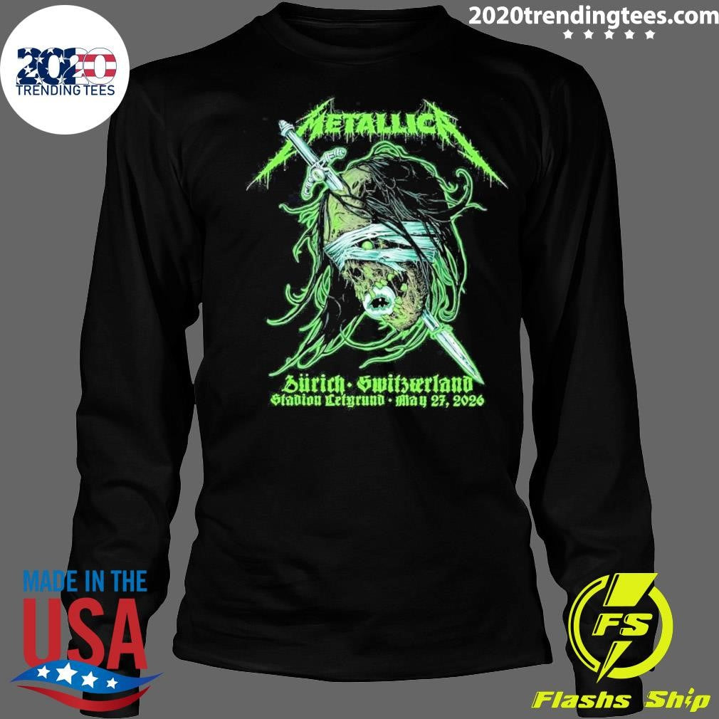 Metallica Zurich Switzerland At Stadion Letzigrund On May 27 2026 Art By Mark Richards Shirt
