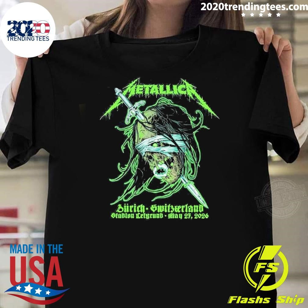 Metallica Zurich Switzerland At Stadion Letzigrund On May 27 2026 Art By Mark Richards Shirt