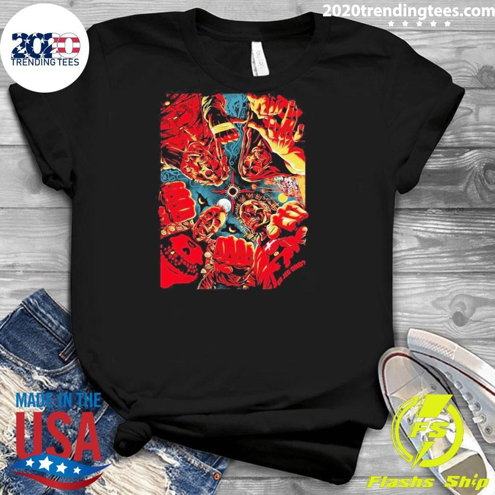 Metallica x Fan Cards Crew Skeleton Diamond Screen Shirt