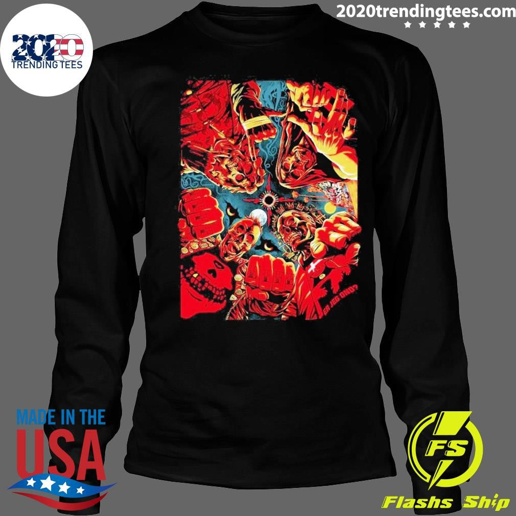 Metallica x Fan Cards Crew Skeleton Diamond Screen Shirt
