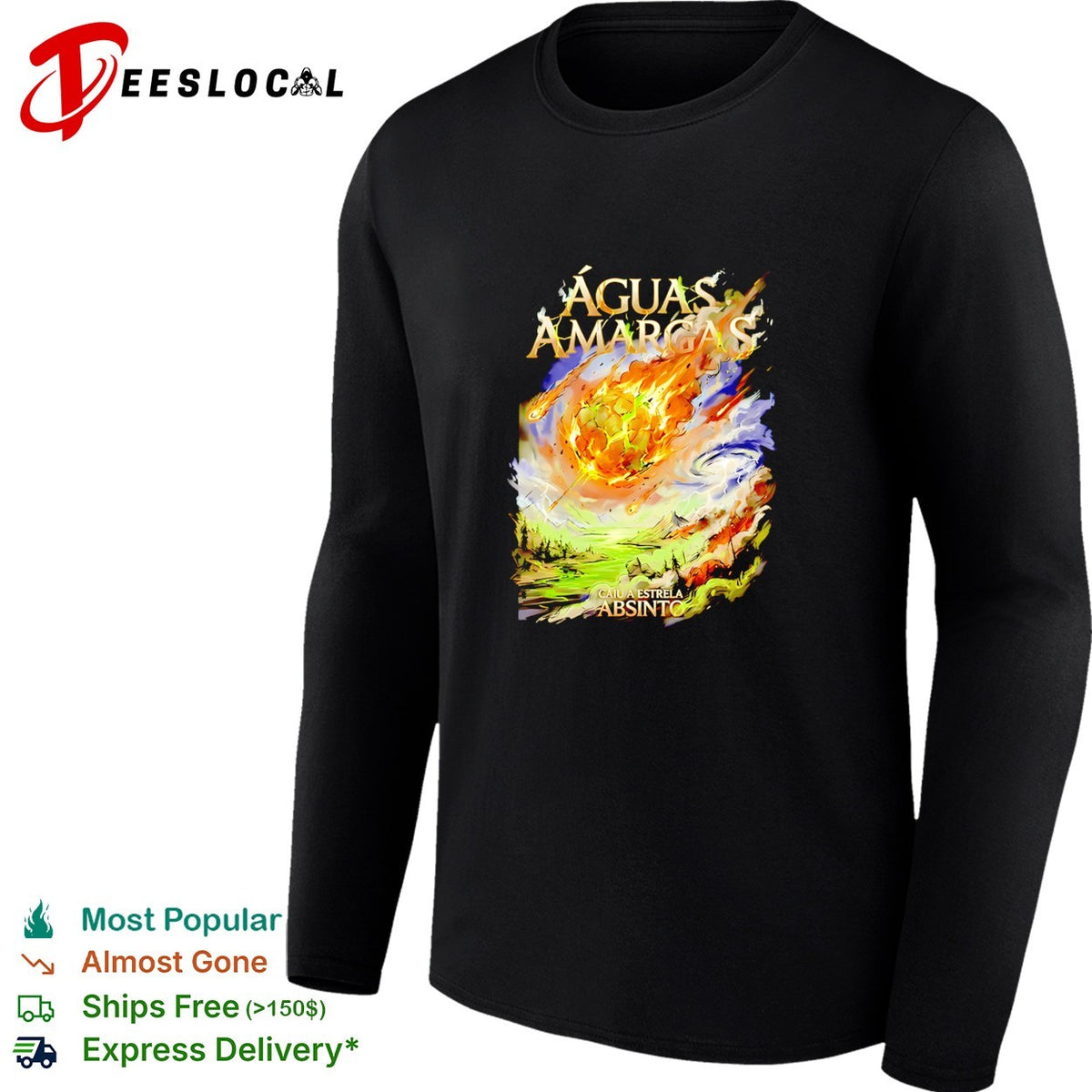 Meteorite aguas amargas caiu a estrela absinto graphic shirt