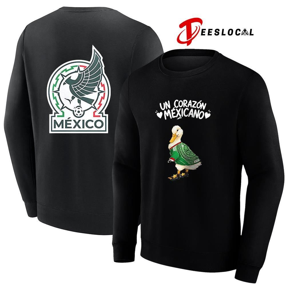 Mexico Soccer Patito Corazon Manga Larga un corazon Mexicano World Cup shirt