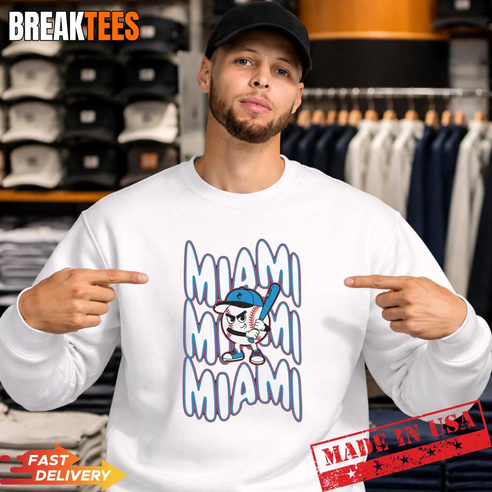 Miami Baseball Retro Mascot Shirt