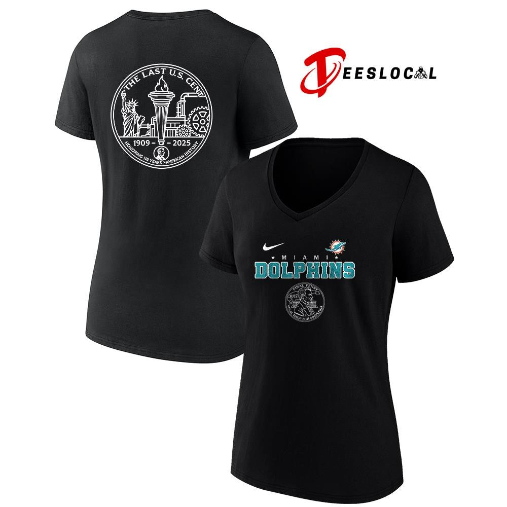 Miami Dolphins the last US cent honoring 116 years of America history shirt