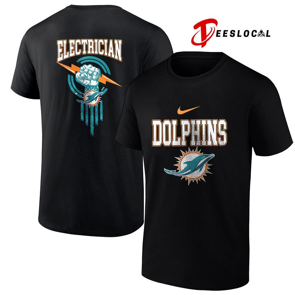 Miami Dolphins x Electrician logo shirt