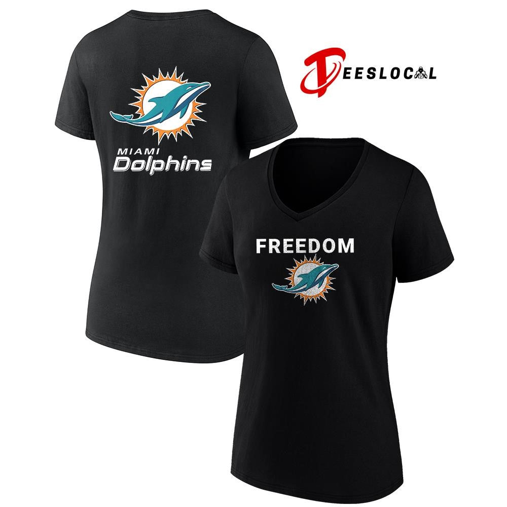 Miami Dolphins x Freedom logo shirt