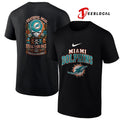 Miami Dolphins x Grateful Dead steal your face peace love logo shirt