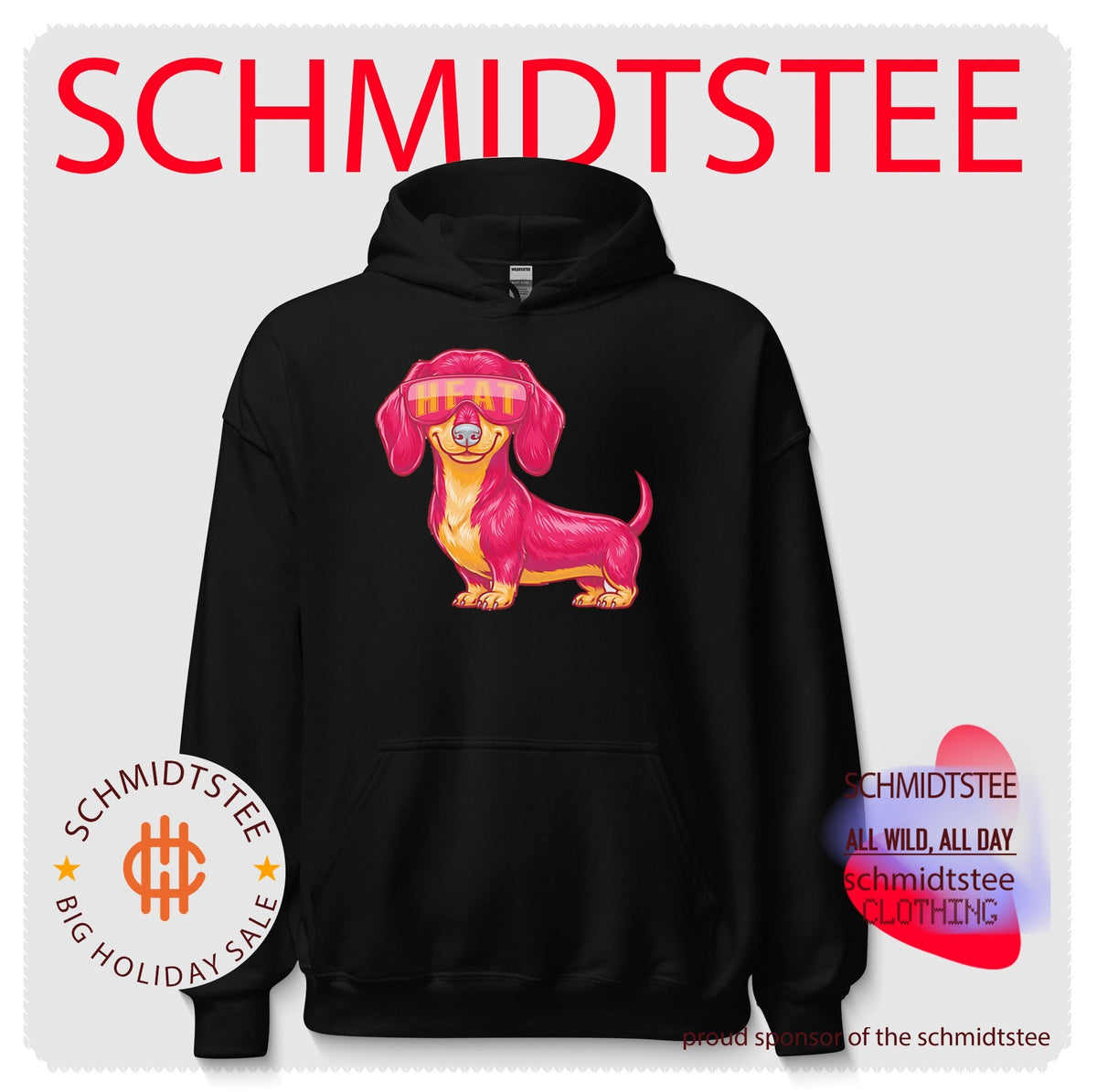 Miami Heat Dachshund Dog cartoon shirt