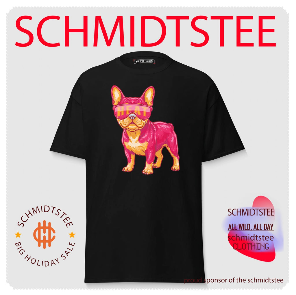 Miami Heat French Bulldog cartoon shirt