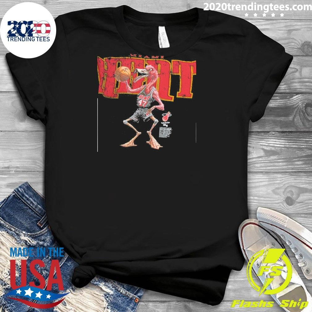 Miami Heat Mitchell & Ness x LRG Wild Art Shirt