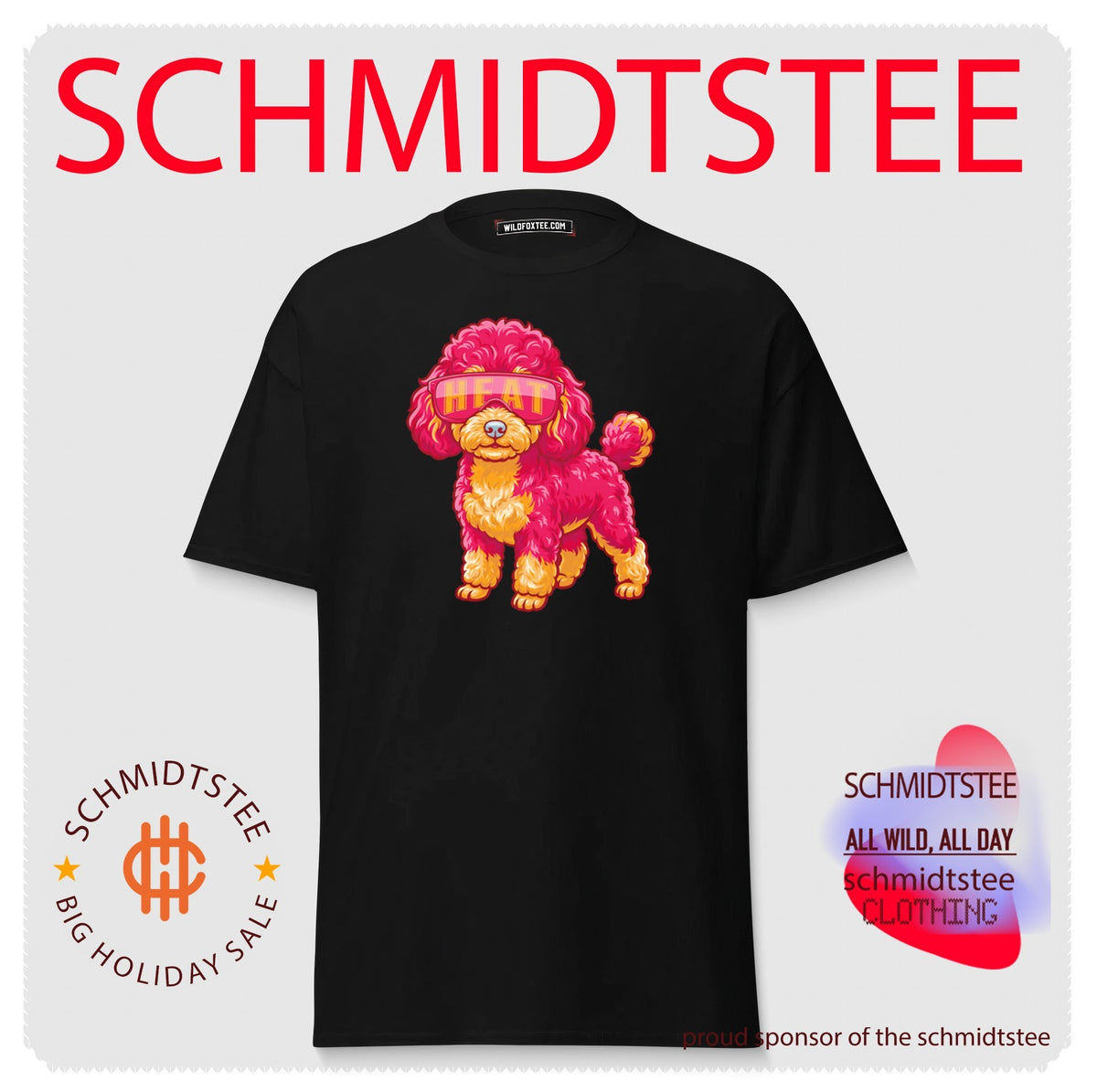Miami Heat Teacup Poodle cartoon shirt