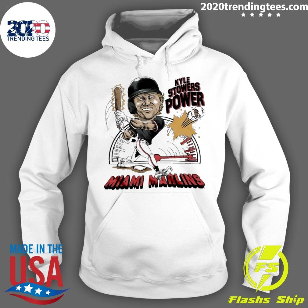 Miami Marlins Kyle Stowers Power Player Caricature Shirt