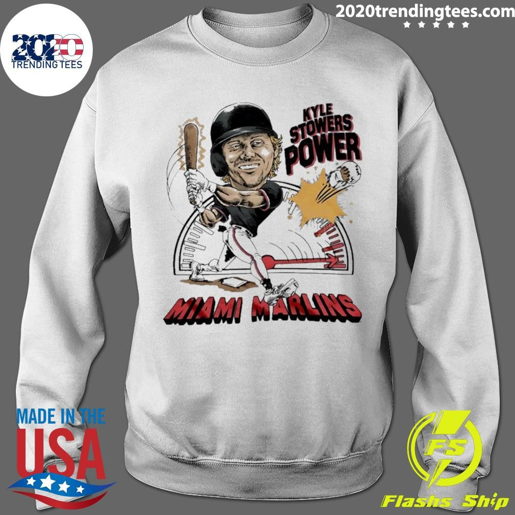 Miami Marlins Kyle Stowers Power Player Caricature Shirt