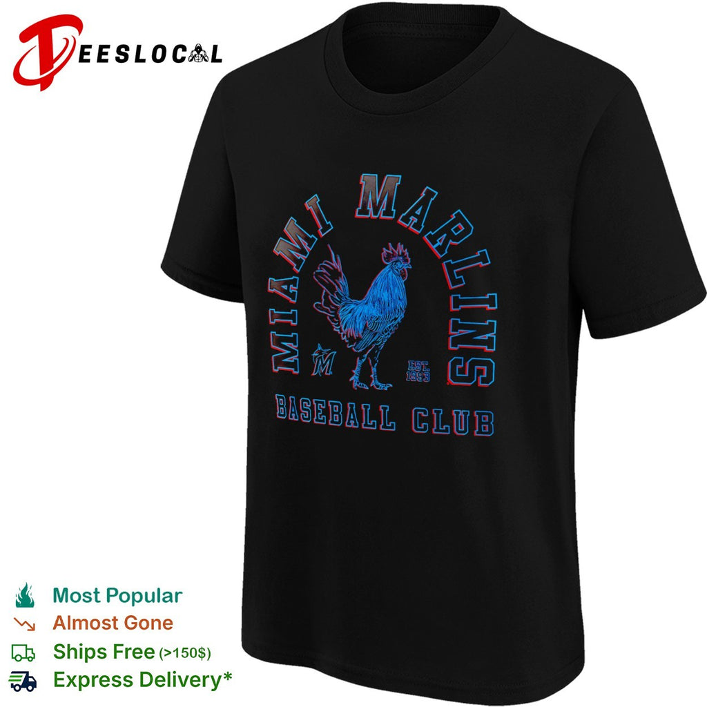 Miami Marlins rooster baseball club est 1993 shirt