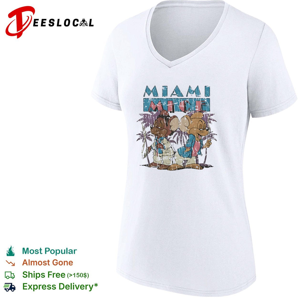 Miami Mice Sonny Crockett Ricardo Tubbs Miami Vice 80s shirt