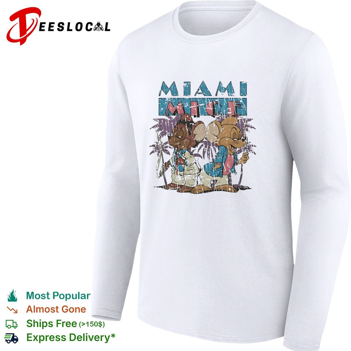 Miami Mice Sonny Crockett Ricardo Tubbs Miami Vice 80s shirt