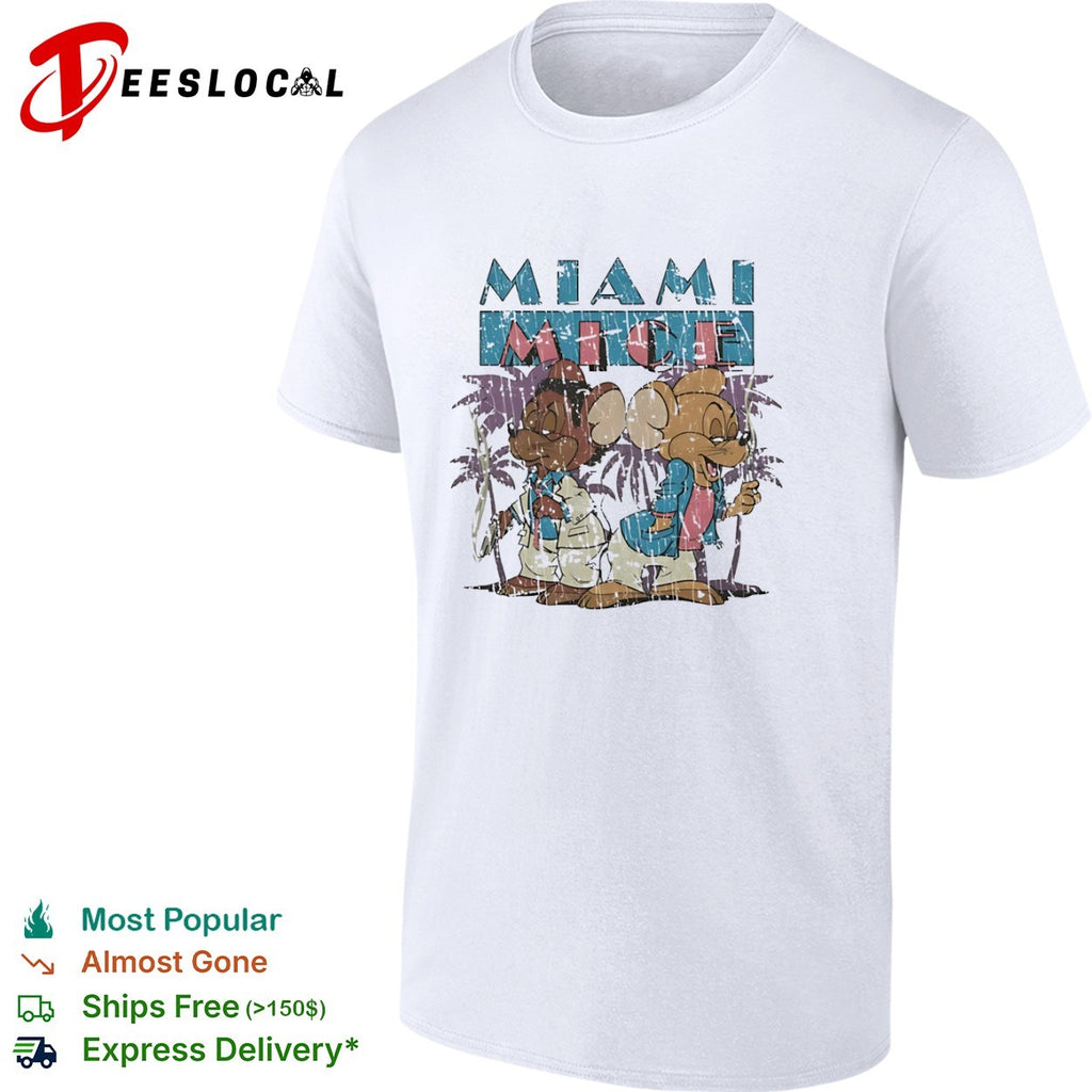 Miami Mice Sonny Crockett Ricardo Tubbs Miami Vice 80s shirt