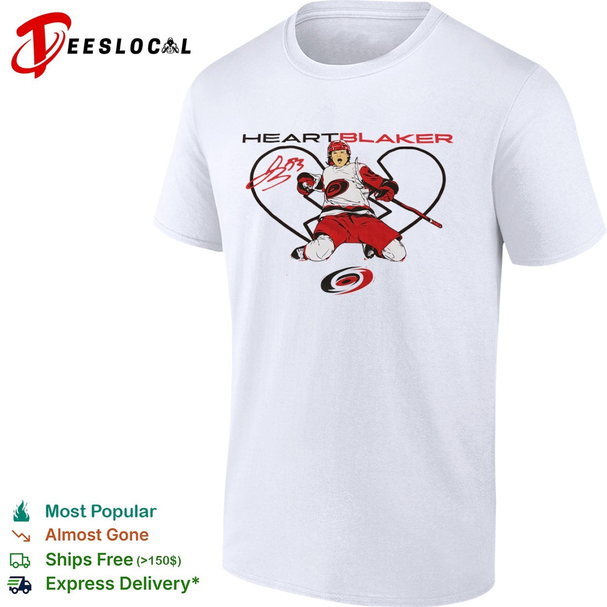 Michael Bunting Carolina Hurricanes NHL heartblaker shirt