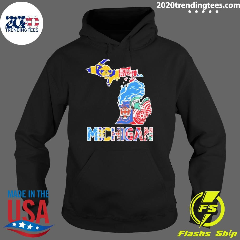 Michigan City Sports Logos Map 2026 Shirt