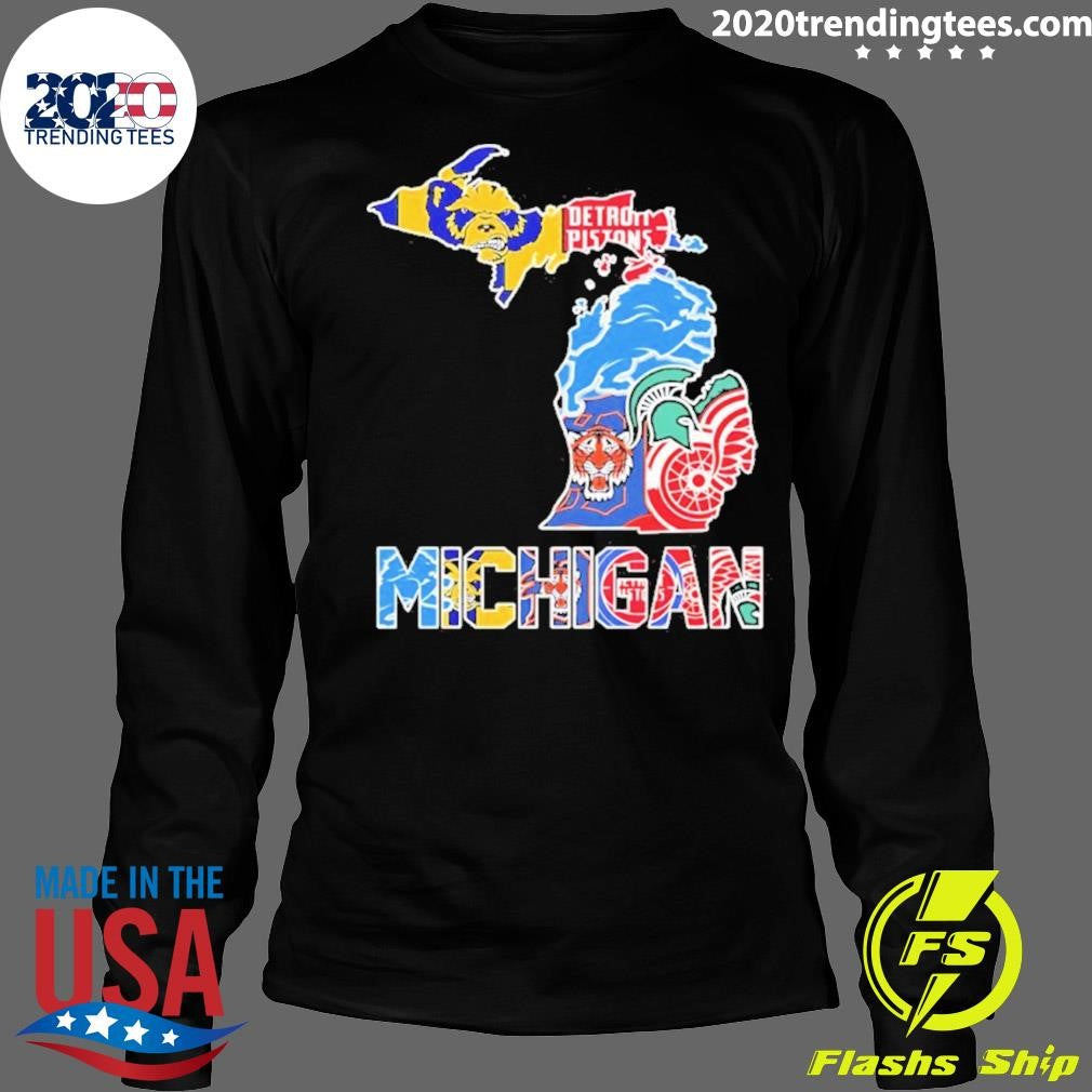 Michigan City Sports Logos Map 2026 Shirt