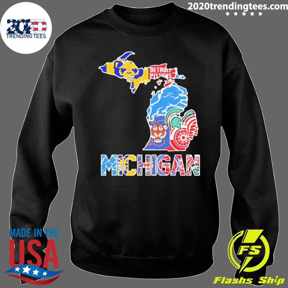 Michigan City Sports Logos Map 2026 Shirt