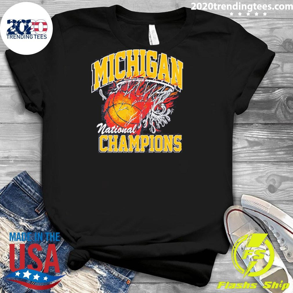 Michigan National Champions 2026 MI National Champions Flame Shirt