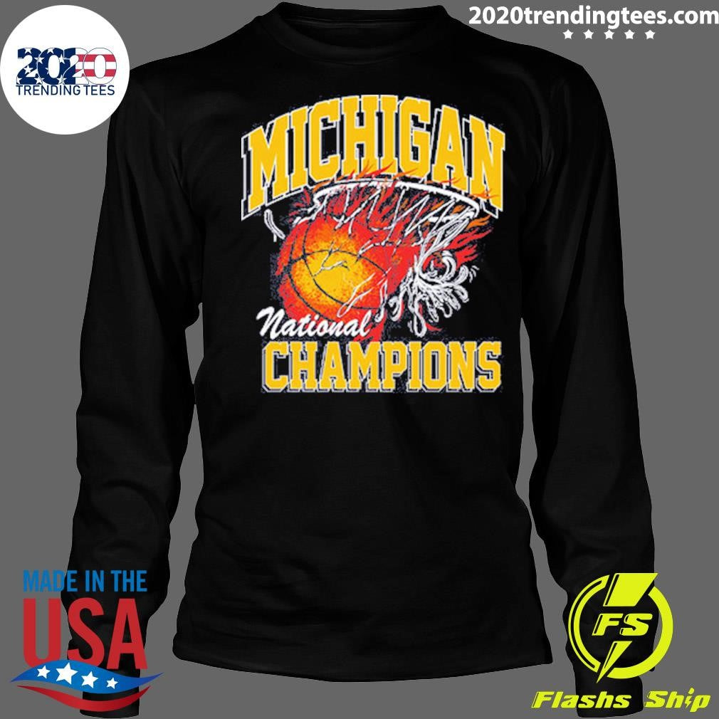 Michigan National Champions 2026 MI National Champions Flame Shirt