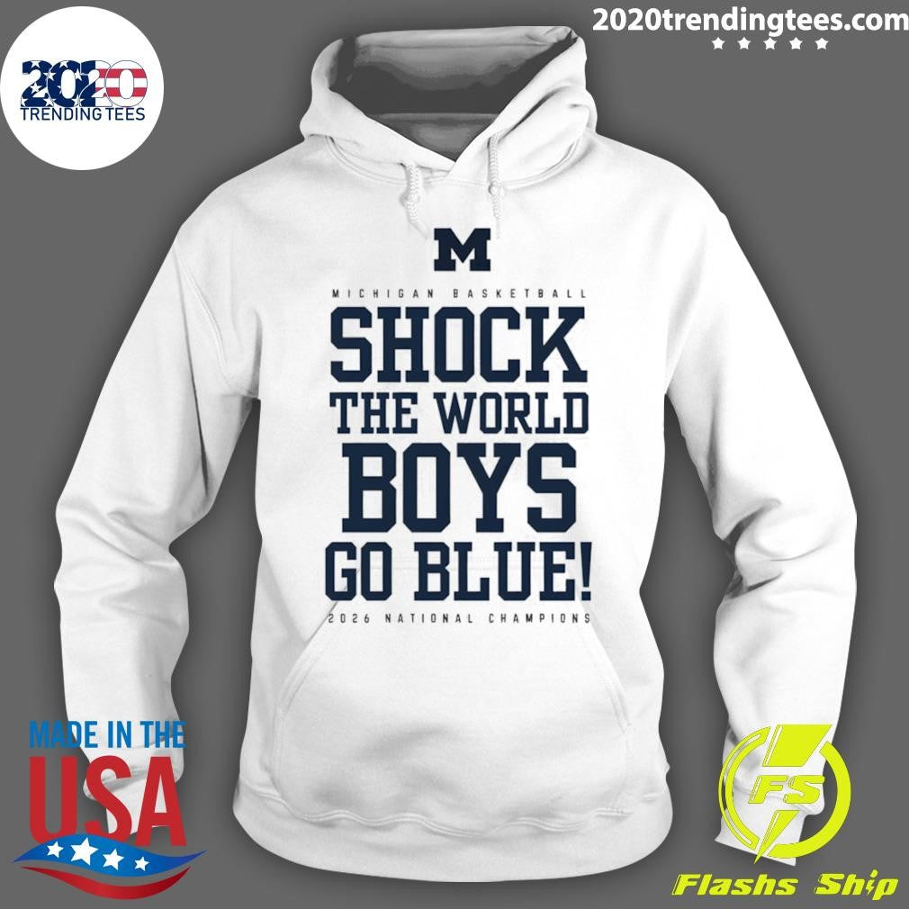 Michigan National Champions Shock The World Boys Go Blue Shirt