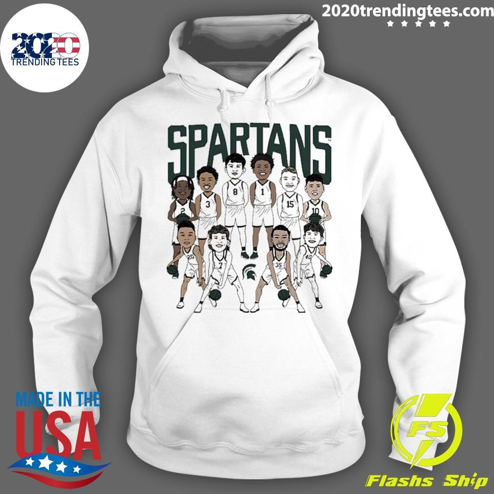 Michigan State Spartans Men’s Basketball Team Caricature Shirt