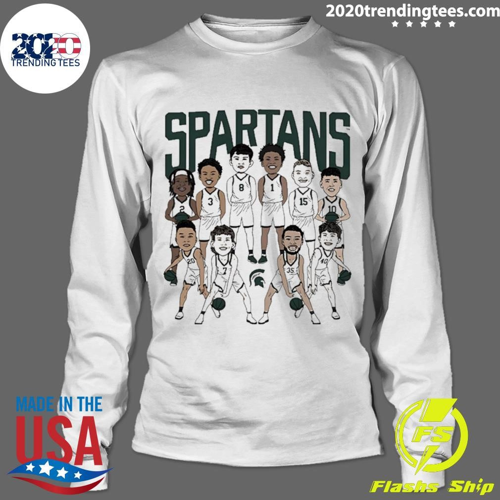 Michigan State Spartans Men’s Basketball Team Caricature Shirt