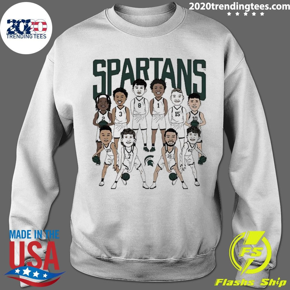 Michigan State Spartans Men’s Basketball Team Caricature Shirt