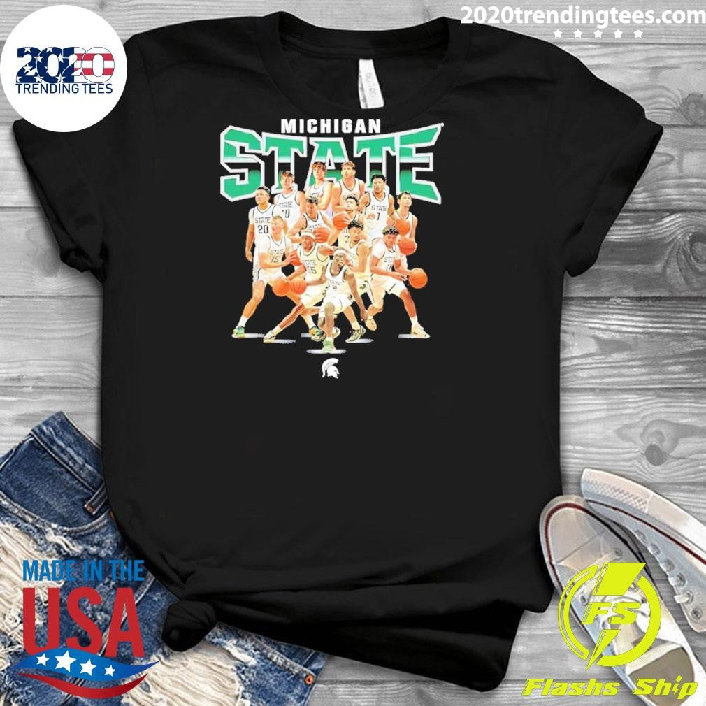 Michigan State Spartans Men’s Basketball Team Collage 2026 Shirt