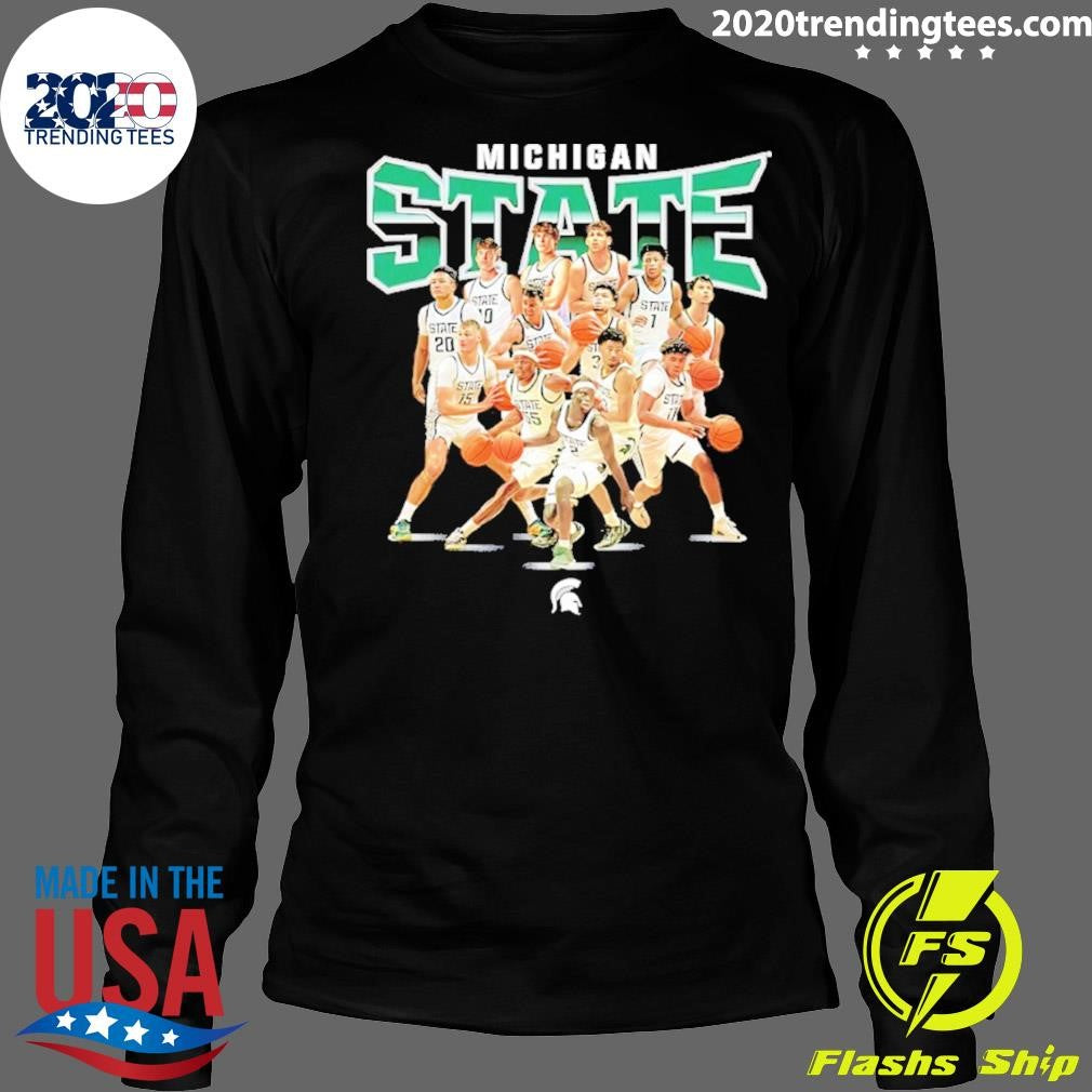 Michigan State Spartans Men’s Basketball Team Collage 2026 Shirt