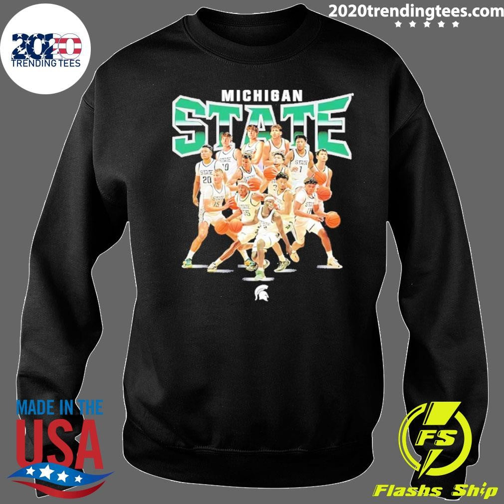 Michigan State Spartans Men’s Basketball Team Collage 2026 Shirt