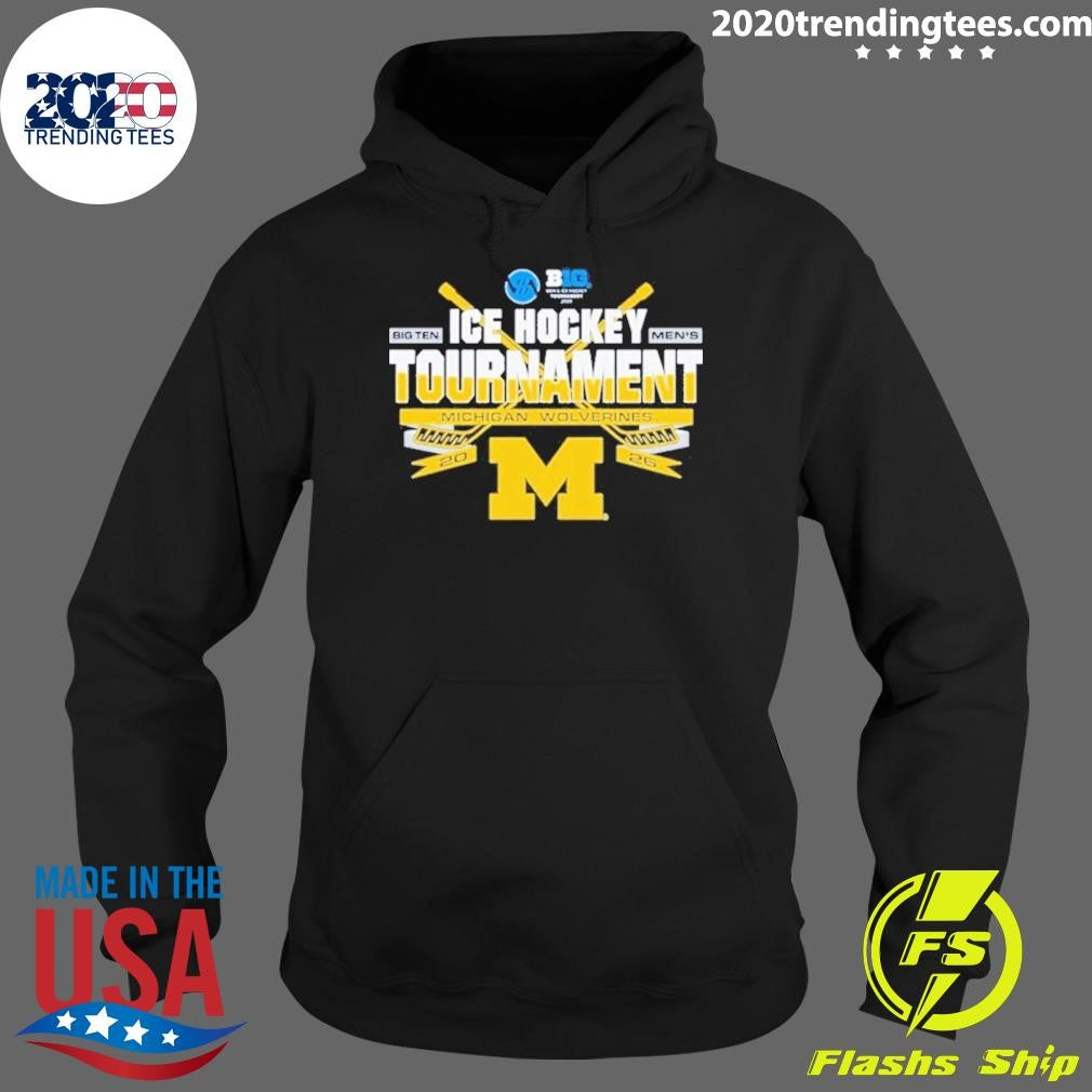 Michigan Wolverines 2026 Big Ten Ice Hockey Championship Participant Shirt